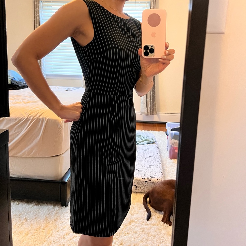 Black Pinstripe Dress
